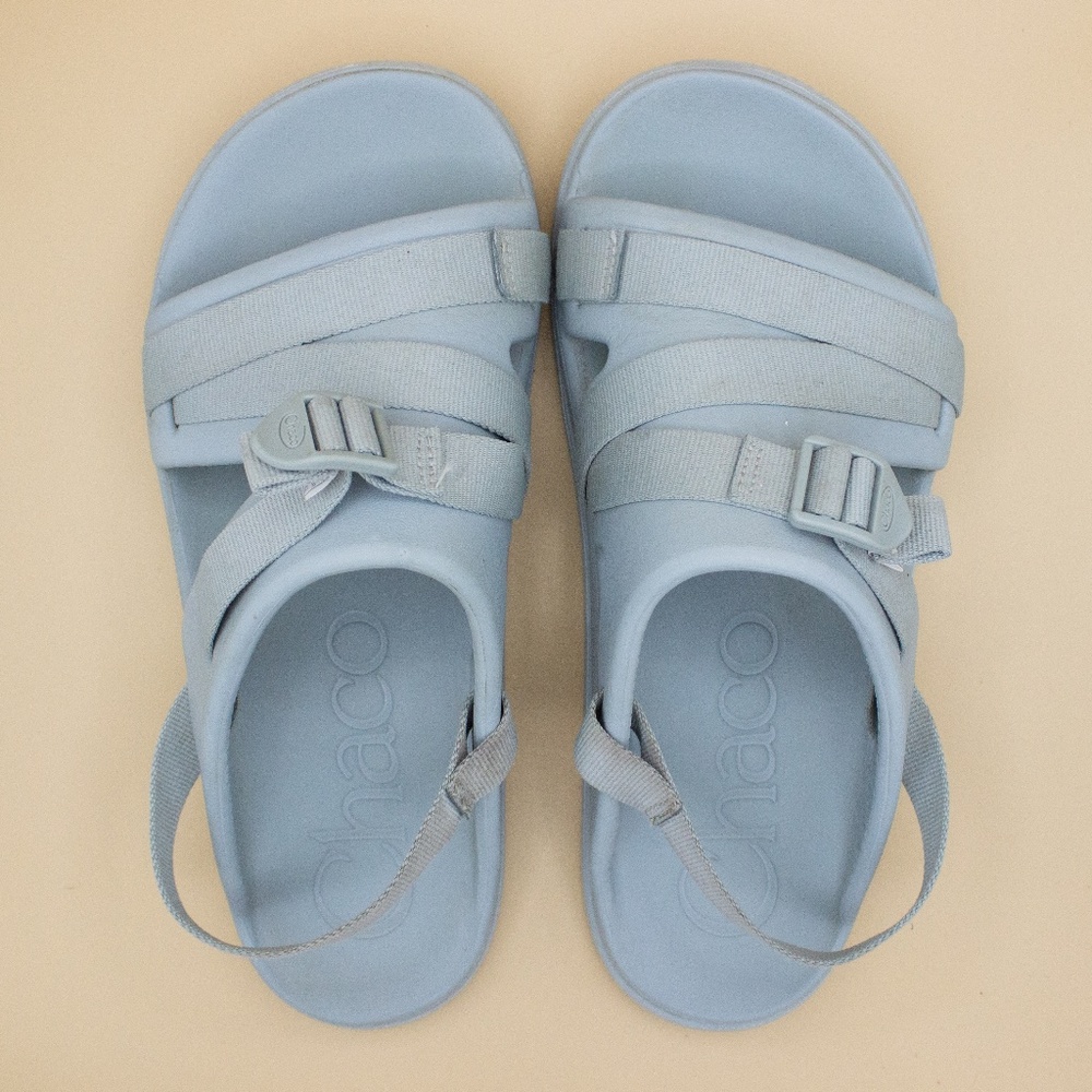 Chaco Chillos Sport Aqua Grey Sandals Women's Size 11 - Picture 5 of 8